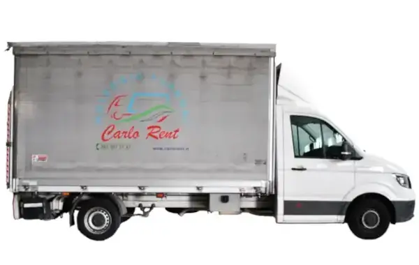 Box van with hydraulic tail lift rental